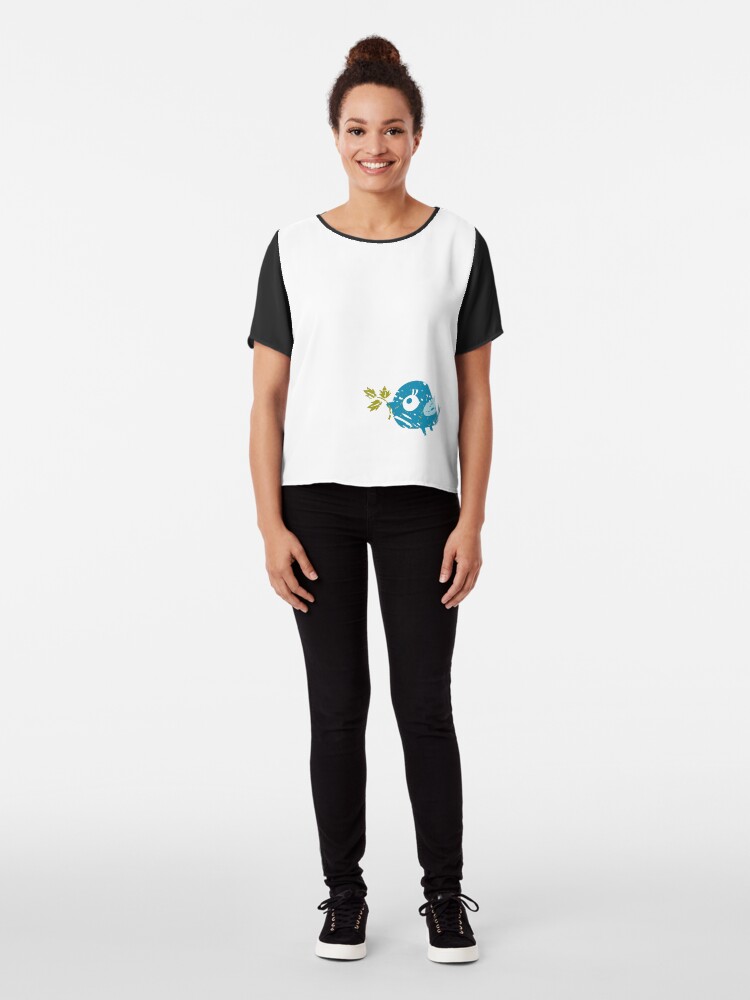 Alternate view of Blue Bird Chiffon Top