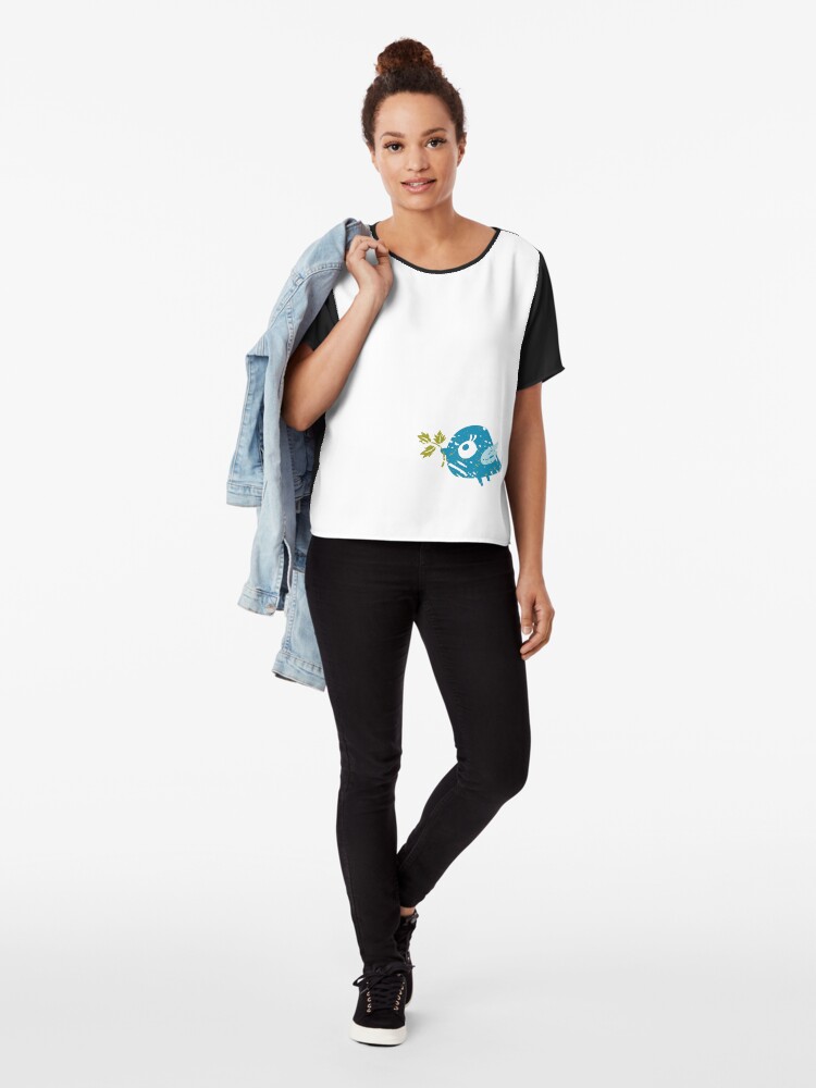 Alternate view of Blue Bird Chiffon Top