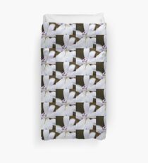 Albino Silky Blue Orchid Duvet Cover