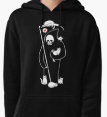 Death Is A Cat Person Pullover Hoodie