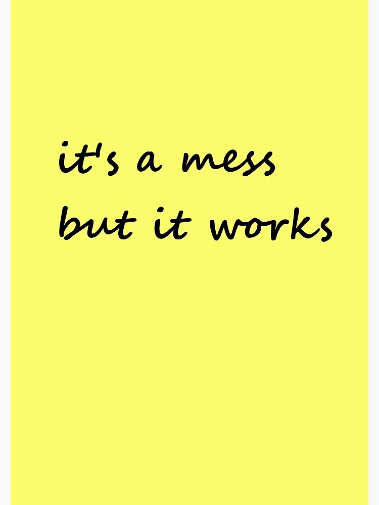 it's a mess but it works - Notebook by embourne