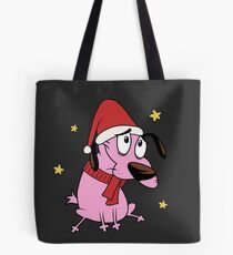 Bolsa de tela Coraje navideño el perro cobarde