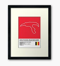 Circuit de Spa-Francorchamps - v2 Framed Print