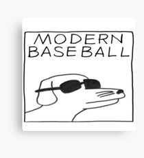 modern baseball dog Canvas Print