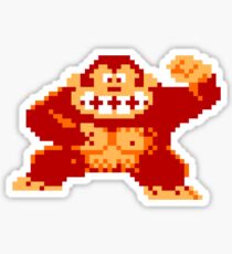 8-Bit Nintendo Donkey Kong Gorilla Sticker