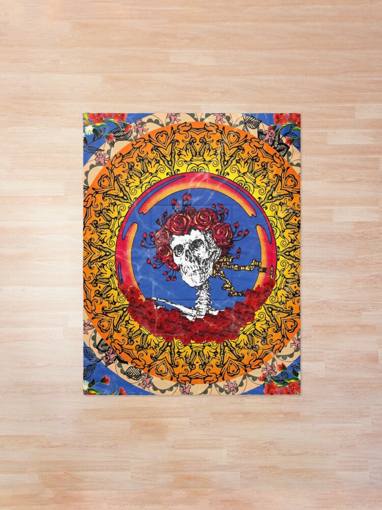 Grateful Dead Comforter By Vbourikas Redbubble
