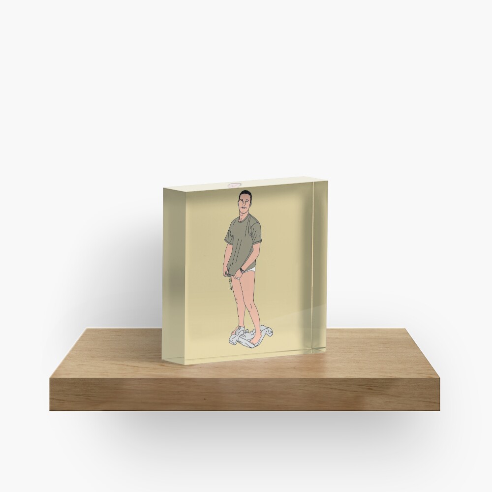 After His Morning Workout Acrylic Block