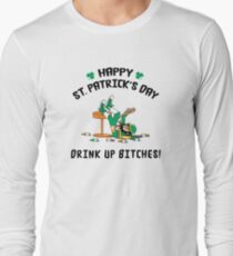 St. Patrick's Day Drink Up Bitches Long Sleeve T-Shirt