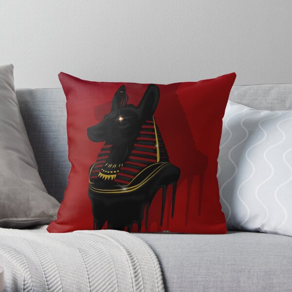 Anubis (avec fond) Coussin