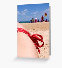 Bikini Beach Greeting Card