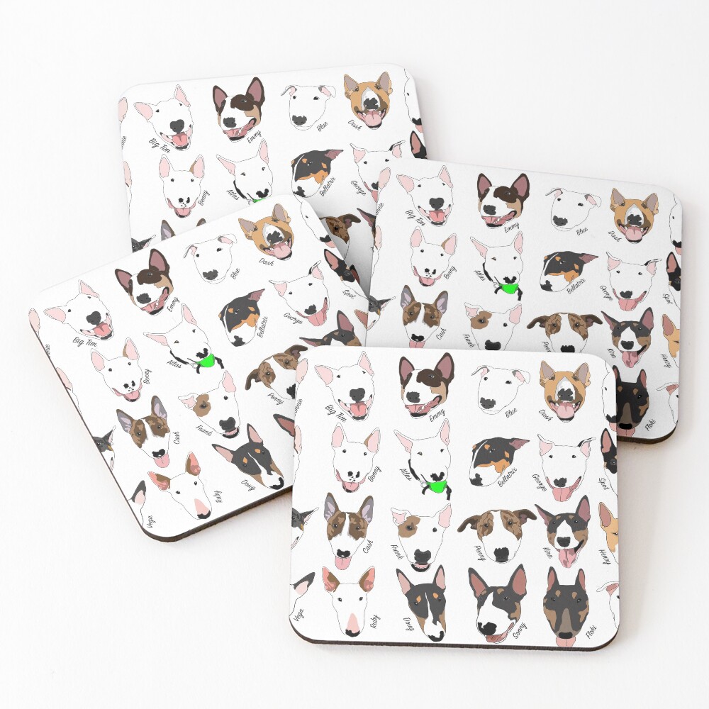 Glasgow Bull Terrier Club Coasters (Set of 4)