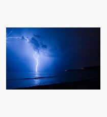 Electric Blue Photographic Print