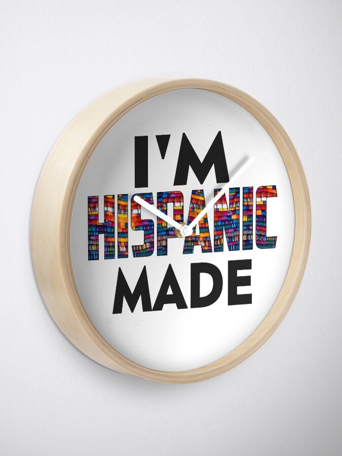Alternate view of Hispanic Made Clock