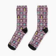Rick and Morty christmas sweater Socks