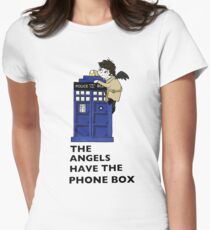 Castiel Has The Phone Box Women's Fitted T-Shirt