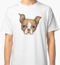 Brown Boston Terrier Classic T-Shirt