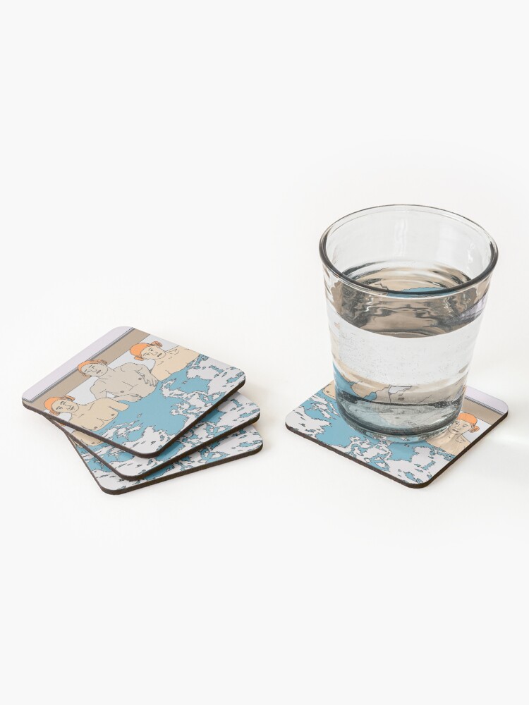 Alternate view of Sunday Sauna Coasters (Set of 4)