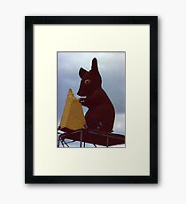 A sign Somewhere in Michigan Framed Print