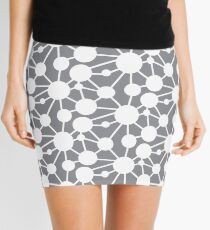 Connected Circles Geometric Print Mini Skirt