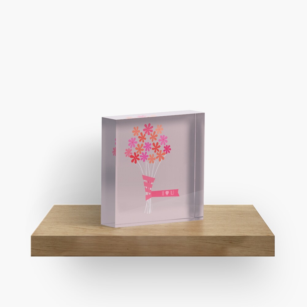 Flowers for You! Acrylic Block