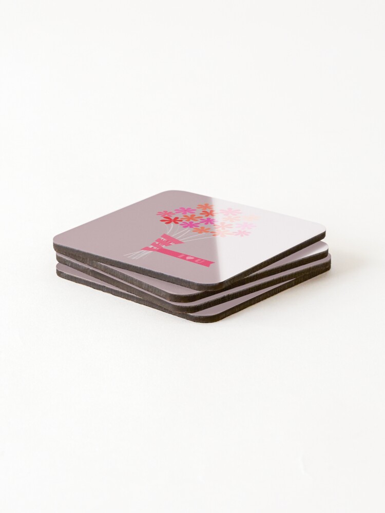 Alternate view of Flowers for You! Coasters (Set of 4)