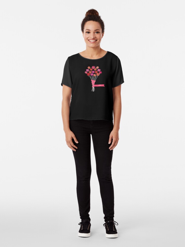 Alternate view of Flowers for You! Chiffon Top
