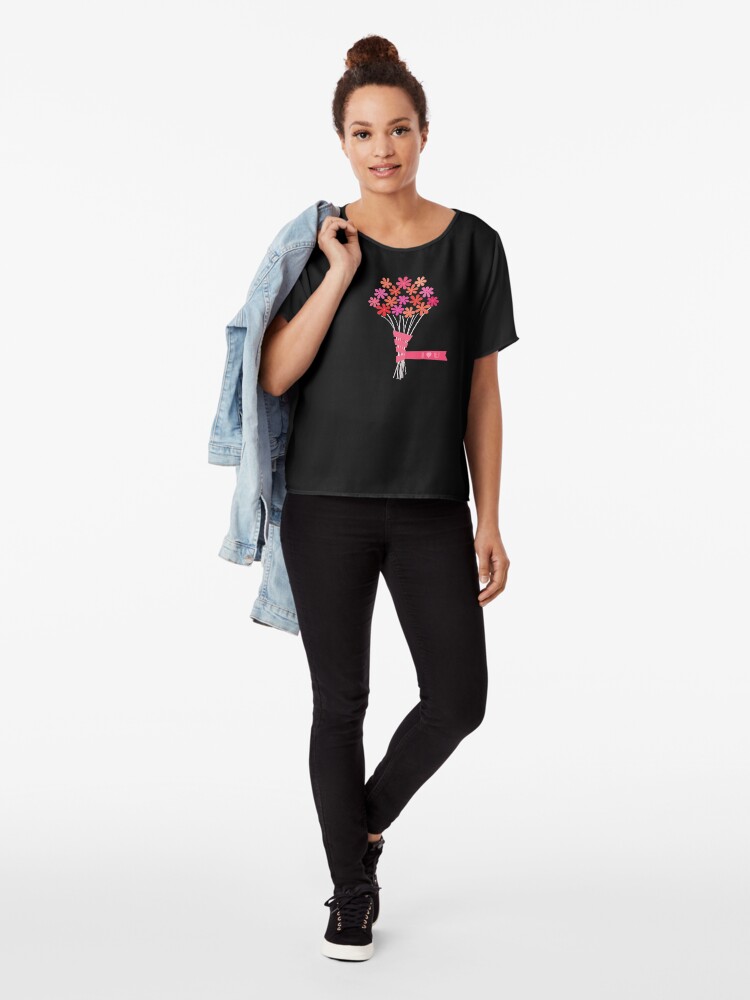 Alternate view of Flowers for You! Chiffon Top