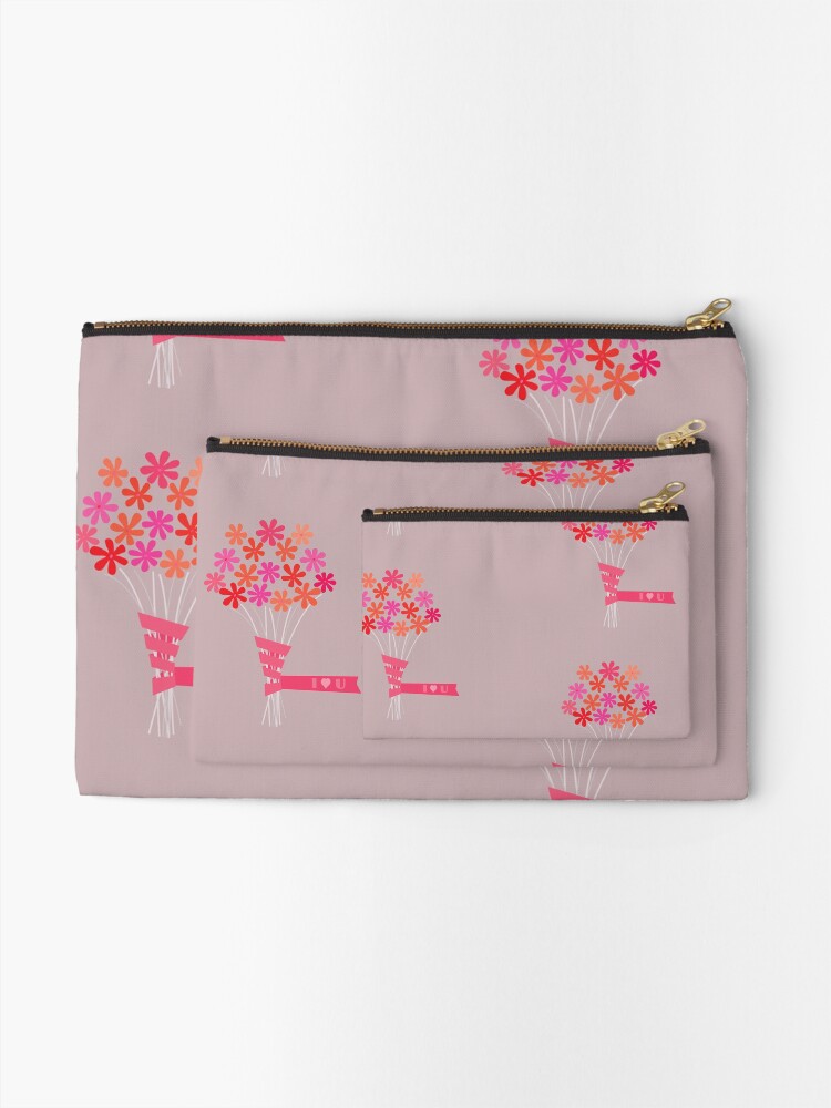 Alternate view of Flowers for You! Zipper Pouch