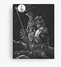 Lost comrades under the moon Canvas Print