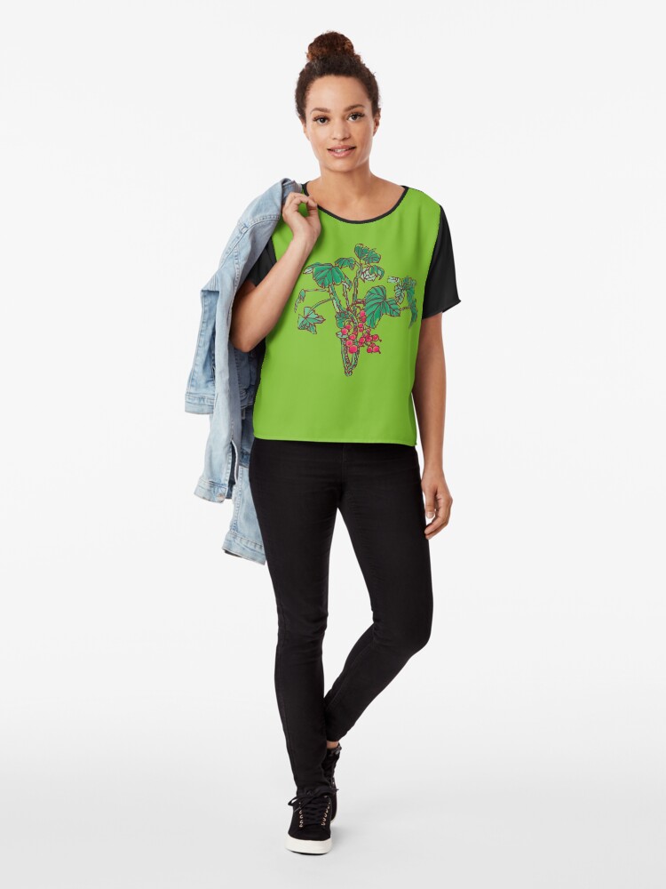 Alternate view of Currant Chiffon Top