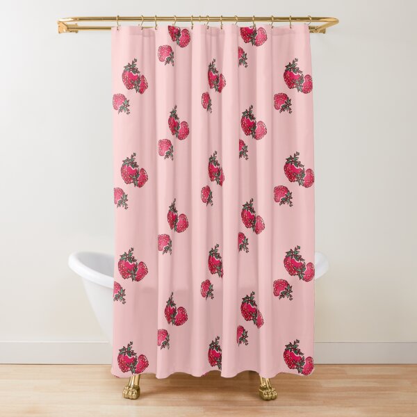 Decorative Strawberry Shower Curtain