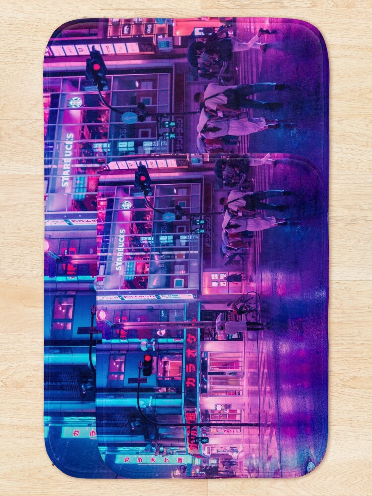 Alternate view of Neon Nostalgia Bath Mat