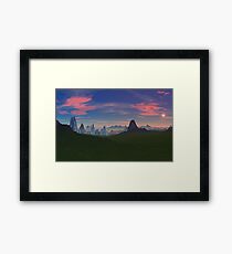 Kalees Deemis - City in the Mist Framed Print