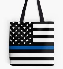 Thin Blue Line Tote Bag