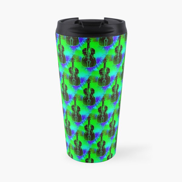 Violinen mit buntem Hintergrund Thermobecher