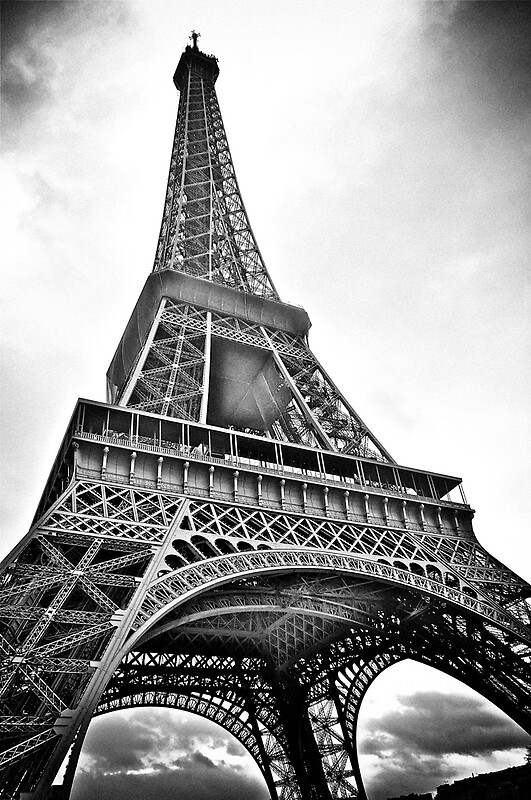 "Eiffel Tower in Black and White" by Shutter and Smile Photography