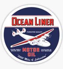 Ocean Liner Motor Oil Sticker