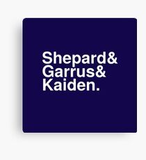 Mass Effect Names - 3 Canvas Print