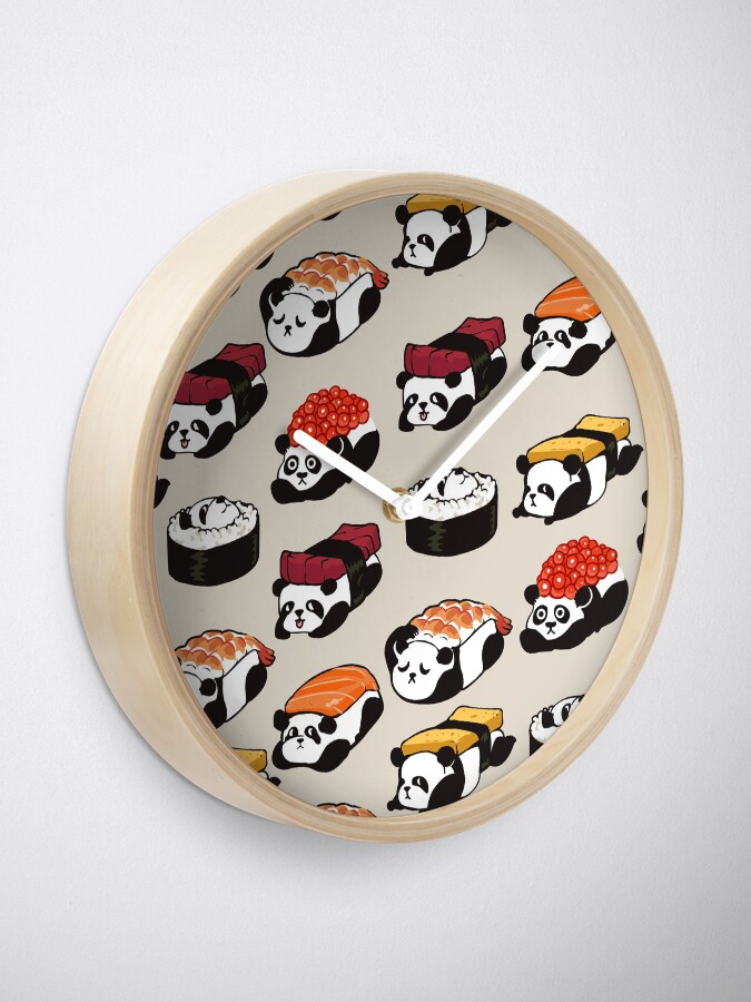 Alternate view of SUSHI PANDA Clock