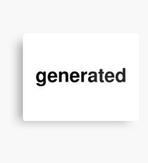 generated Metal Print