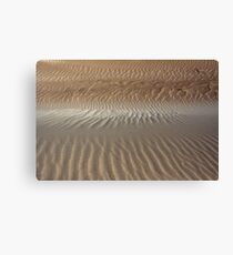 Ripple Patterns in Sand. Canvas Print