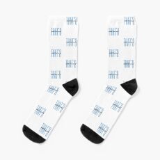 Das ist, was sie sagte, das Büro elegantes Logo lustig (blaue Variante) Socken