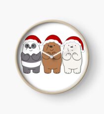 We Bare Bears Xmas Clock
