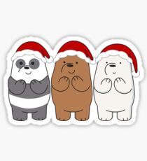 We Bare Bears Xmas Sticker