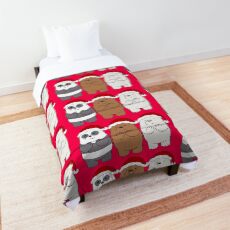 We Bare Bears Xmas Comforter