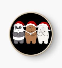 We Bare Bears Xmas Clock