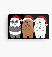 We Bare Bears Xmas Metal Print