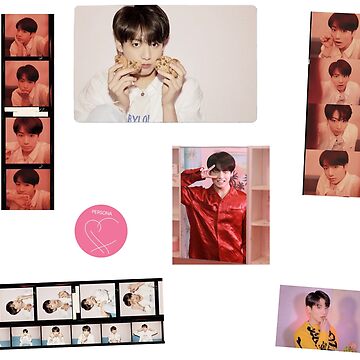 BTS, mots:persona jungkook stickers photocard Sticker for Sale by  wasabigraphic