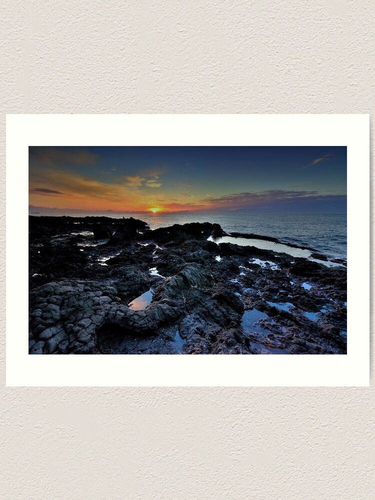 Alternate view of Sunrise with rocks Art Print