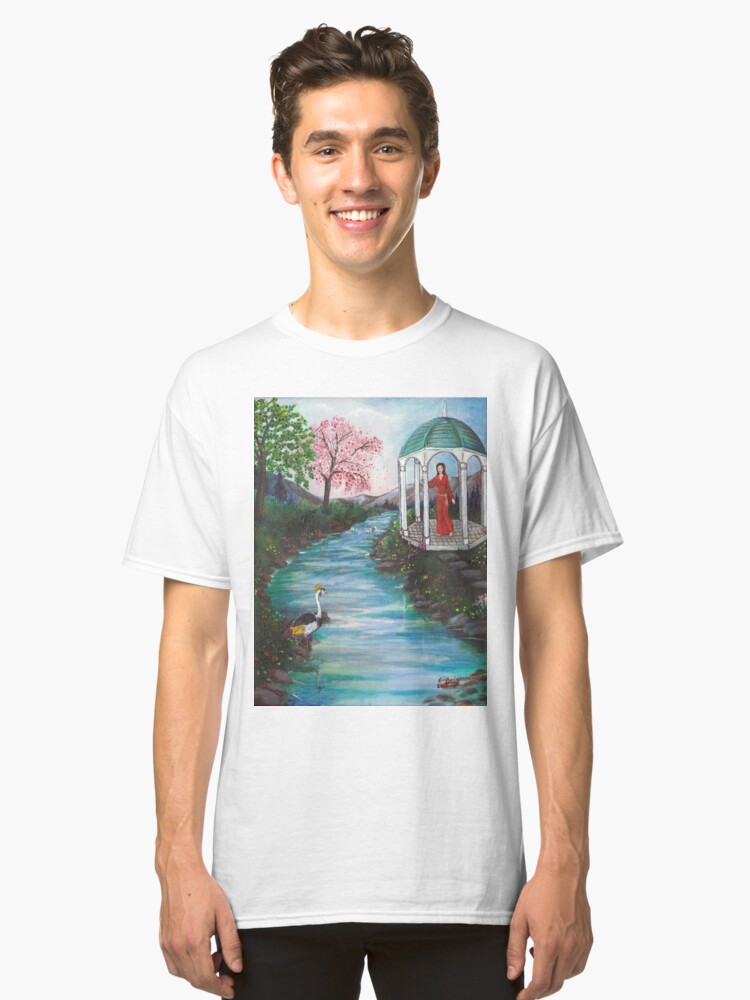 Alternate view of Gazebo with Lady in Red Classic T-Shirt
